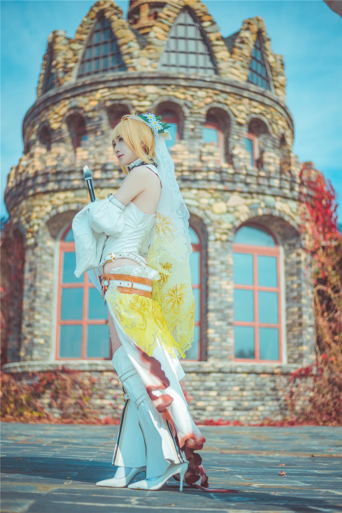 超棒的大长腿cos