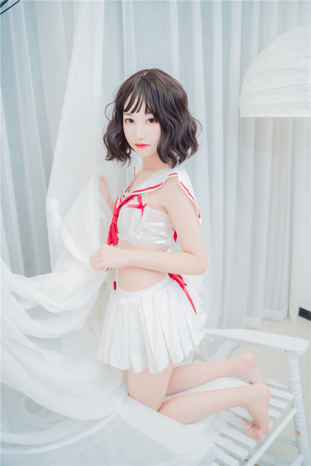 红白水手裙