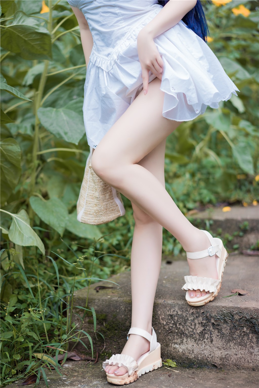 花田里的黑猫妹妹