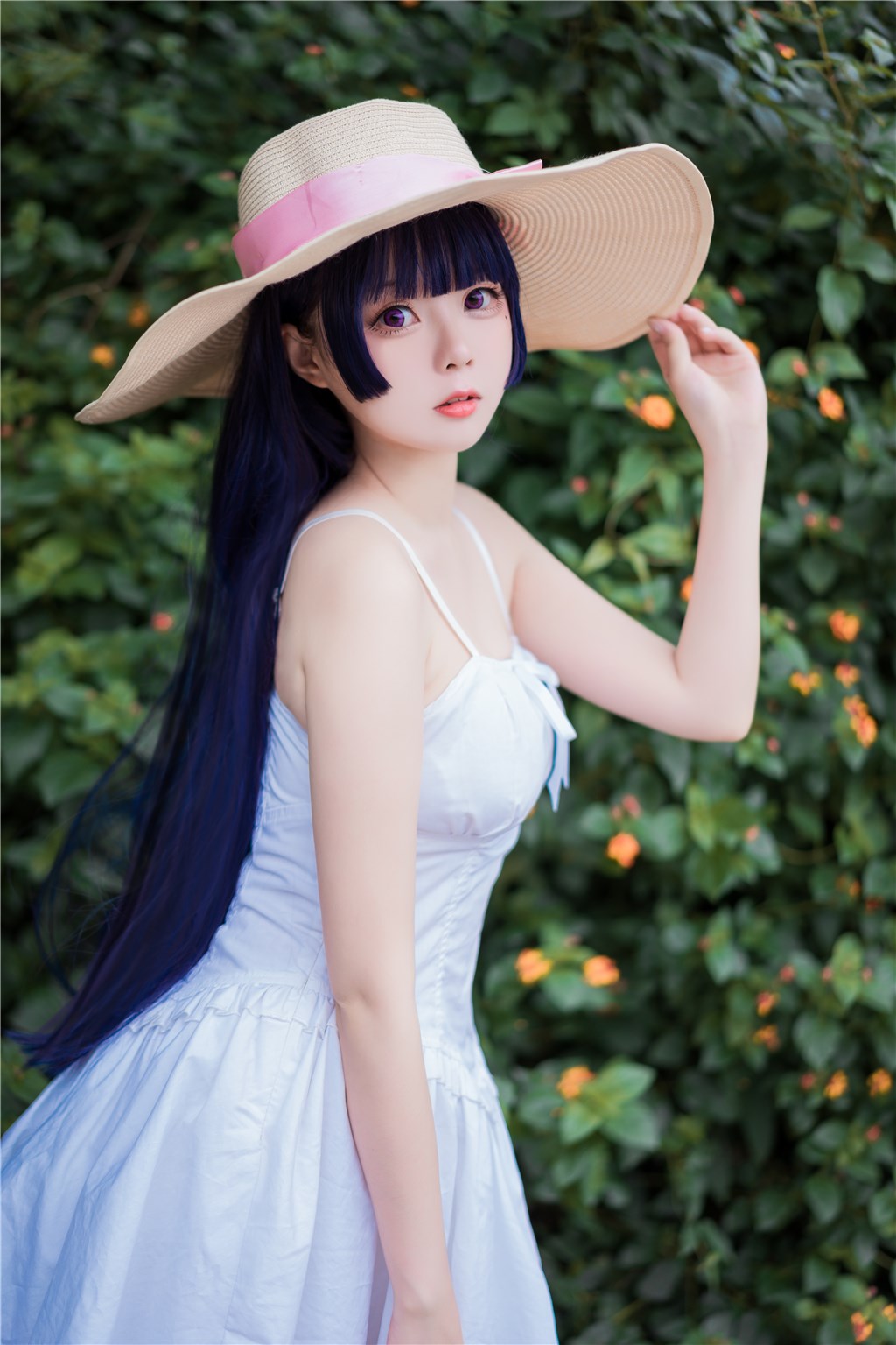 花田里的黑猫妹妹